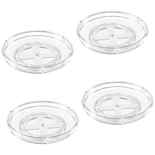 4 Pack 9.25in Lazy Susan Organizer (Clear 9.25in / 4 Pack)