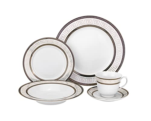 57 pc Banquet Dinnerware Set (Athens)
