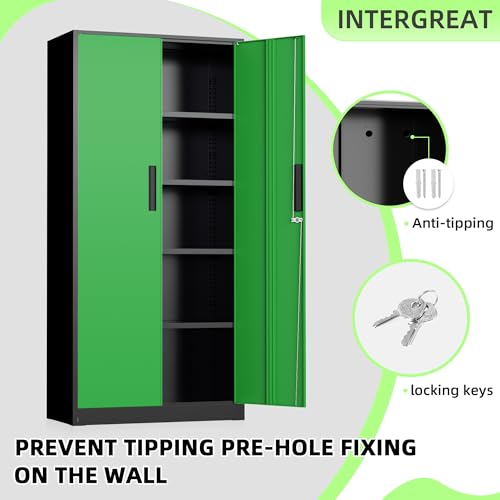 Storage Cabinet (Black Green / 71")