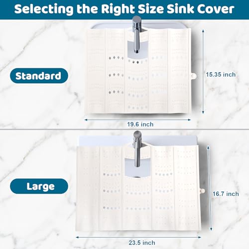 Foldable Silicone Bathroom Sink Cover & Makeup Mat