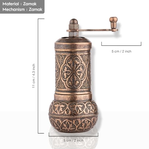 Handmade Decorative Black Pepper Grinder (Copper)