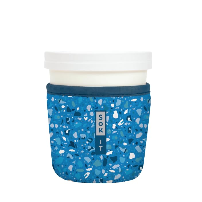 IceCreamSok Insulated Neoprene Cover (Sky Terrazzo / Fits Tapered Pints)