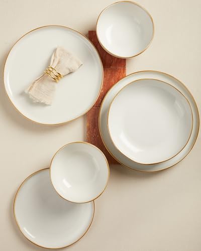 Extra Large Dinnerware Set for 12 (White / Set (36pcs))