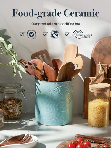 7.2" Kitchen Utensil Holder (Blue)