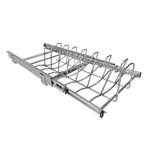 Slide Out Pan and Pot Lid Organizer For Under Cabinet (Pot lid organizer)
