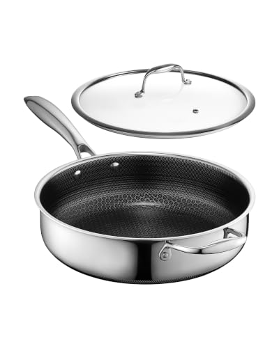 3.3 Qt Hybrid Nonstick Deep Sauté Frying Pan & Lid