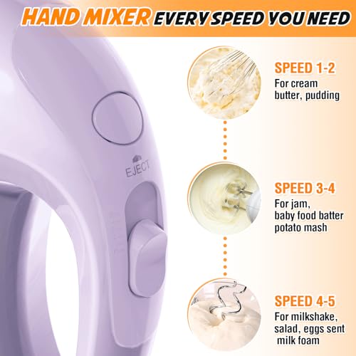 Handmixer Electric Handheld (Violet)