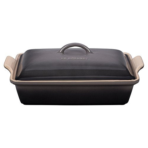 Stoneware Covered Rectangular Casserole (Oyster)