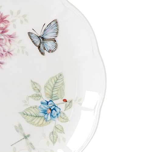 Butterfly Meadow Porcelain Dinner Plate Set for 4 (Dinner Plates, Set of 4)