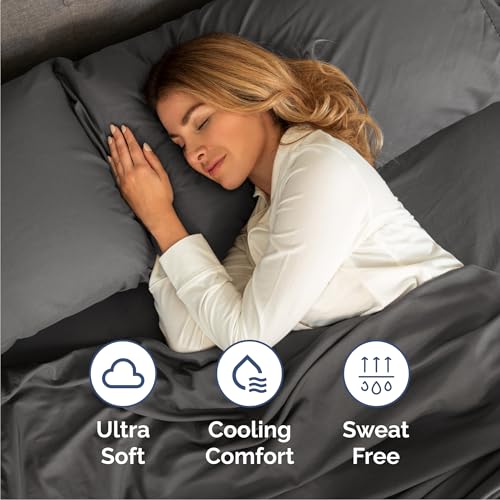 Cal King Size 4 Piece Sheet Set (07 - Charcoal / California King)
