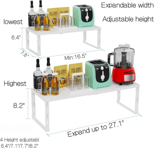 Heavy Duty Adjustable Metal Shelf Organizer