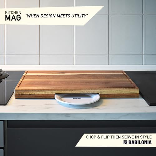 Acacia Wood Cutting Board for Kitchen (Acacia Wood / 15.7"L x 10.2"W)