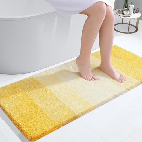 Bathroom Runner Rug 40x24 (40" X 24" / Yellow)