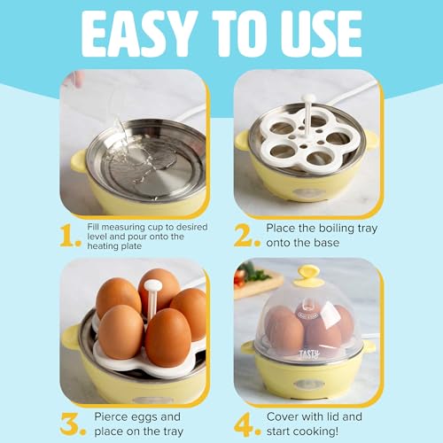 Mini Rapid Egg Cooker (5-Egg / Yellow)