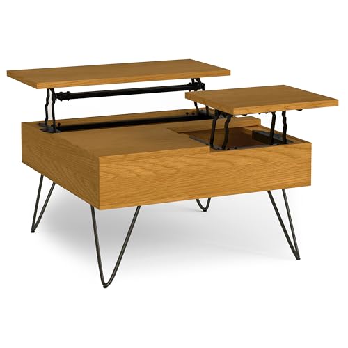 Hunter 36" Wide Solid Mango Wood Coffee Table in Natural