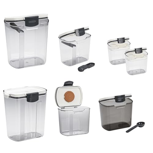 ProKeeper Baker's Airtight Kitchen Storage Canister Container Set for Flour