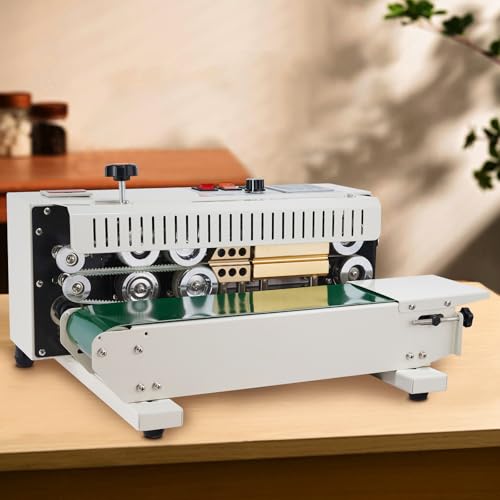 Continuous Bag Band Sealing Machine FR900K Band Sealer Machine with Digital Temperature Control Horizontal Bag Sealer for 0.02