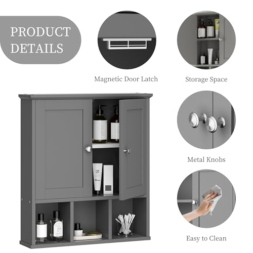 Bathroom Medicine Cabinet (Grey)