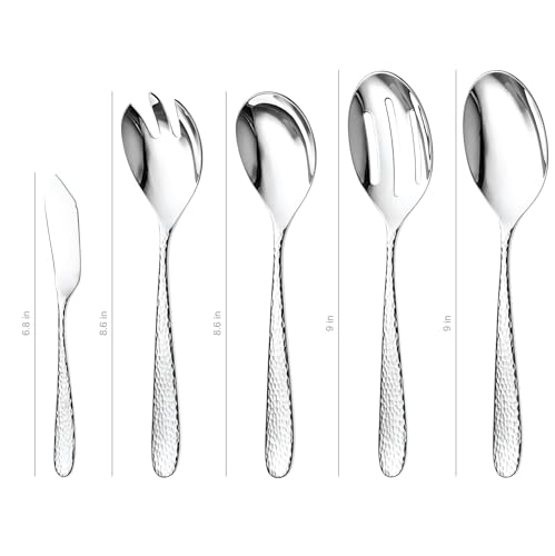 Matte Silverware Set (10-Piece Serving Set)