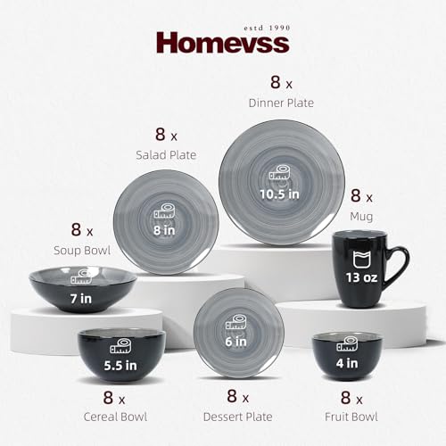 HomeVss Stoneware Sonoma Dinnerware Set