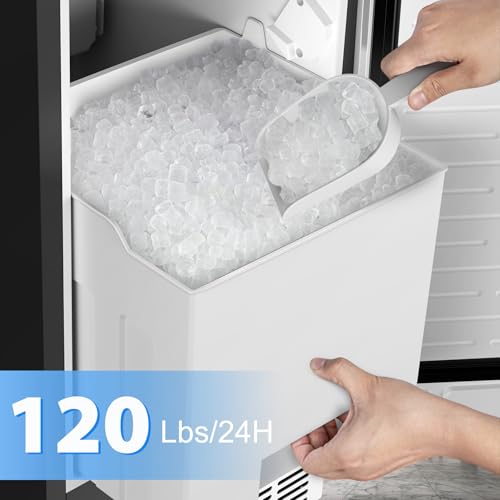 Under Counter Ice Maker (95Lbs/24H-Silver2)
