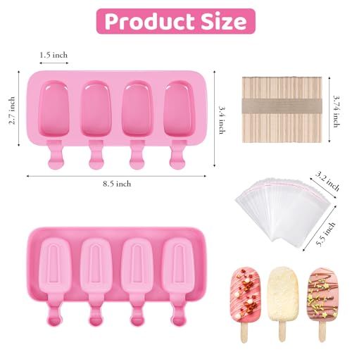 Popsicle Molds Set of 2 (Pink, Blue)