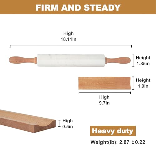 Marble Rolling Pin (Namibia Marble)