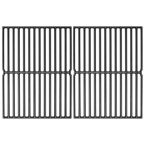 15" Cast Iron Grill Grates for Weber Spirit 200 Side Control (15.1"-7522 Grates)