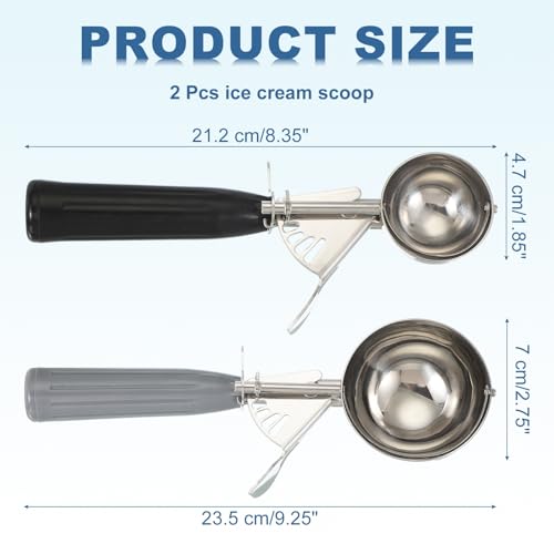 2 Pcs Cookie Scoops Ice Cream Scoop w