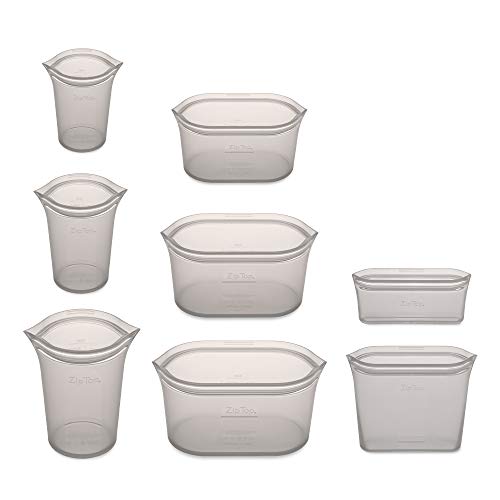 Reusable Food Storage Containers Full Set of 8 Gray (Full Set of 8 / Gray)