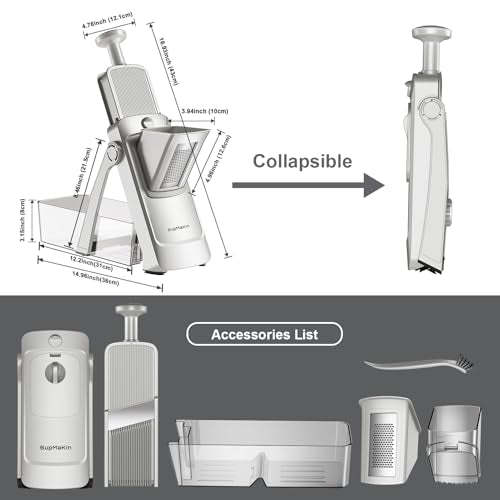 Safe Mandoline Slicer Plus (Upgrede Gray)