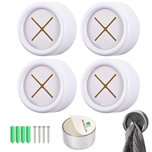 Adhesive Kitchen Dish Towel Holders (Adhesive Kitchen Towel Hook, White)