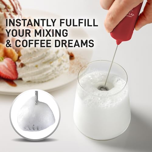 Mini & Mighty Milk Frother Wand (Autumn Cranberry / Mini Frother)