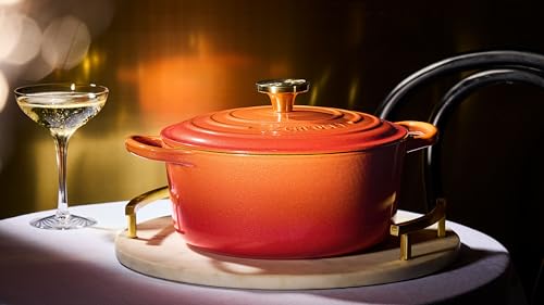 Enameled Cast Iron Round Dutch Oven (Flamme Doree / 7.25 Qt)