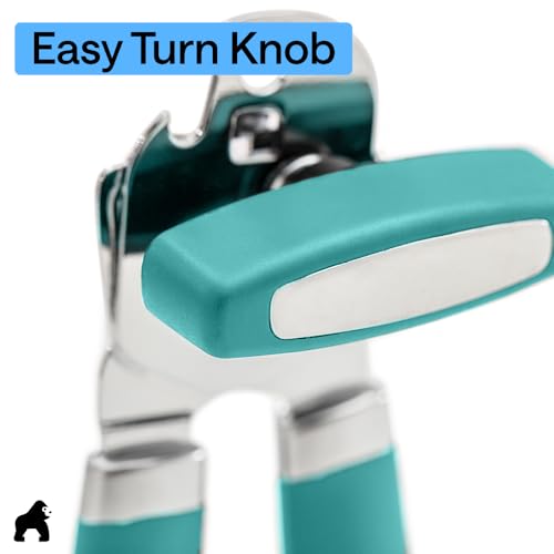 Upgraded Model Stainless Steel Manual Can Opener (Turquoise)