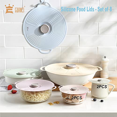Silicone Lids for Bowl 8 Pack (A-8mix)