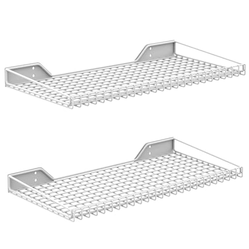 2 Pack Garage Wall Shelf (White)