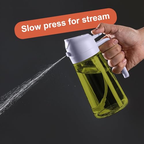 16oz 470ml Olive Oil Dispenser for Kitchen with Stickers (Light-Proof /w Stickers / Black&Purple)