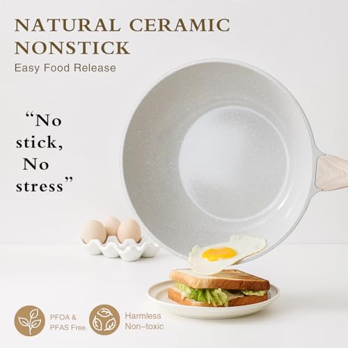 Ceramic Wok Pan (Gray)