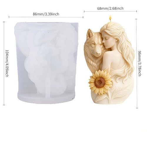 Wolf Angel Flower Mold (xre-GJ-208)