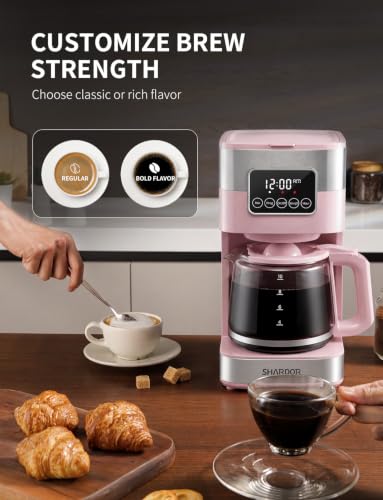 10 Cup Programmable Coffee Maker (Pink)