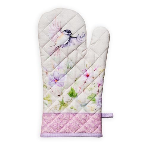 Maison d'Hermine Oven Gloves 100% Cotton Oven Mitt (092 - Magnolia Mornings / 7.5" x 13" (Oven Mitt))