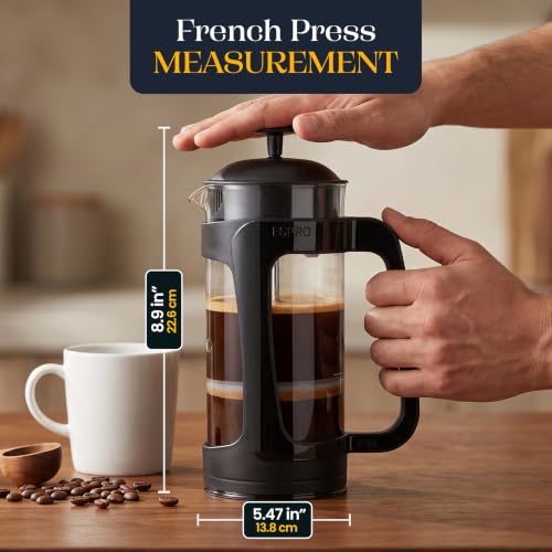 P3 French Press Coffee Maker (Black / 18 oz)