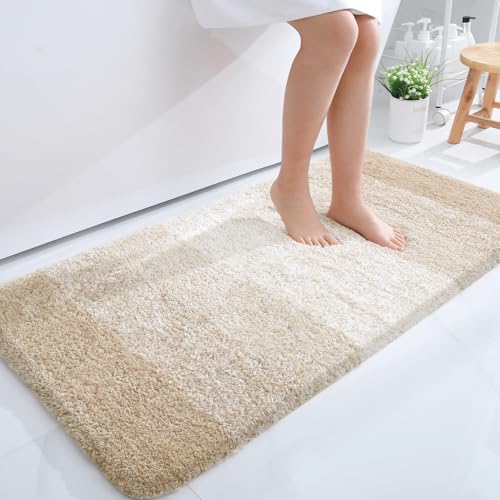 Bathroom Runner Rug 47x24 (47" X 24" / Light Beige)
