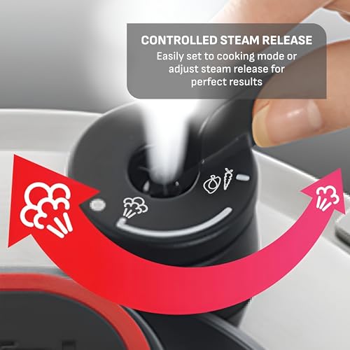 Clipso Stainless Steel Pressure Cooker (Easy Open Pressure Cooker / 6.3 Quarts)