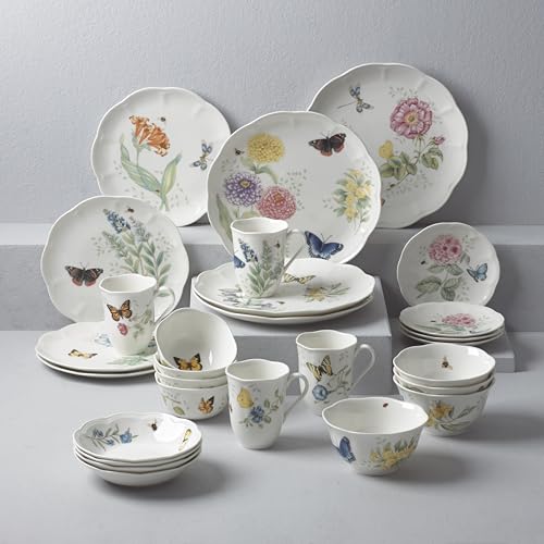 Butterfly Meadow Porcelain 28 (28-Piece Dinnerware Set)