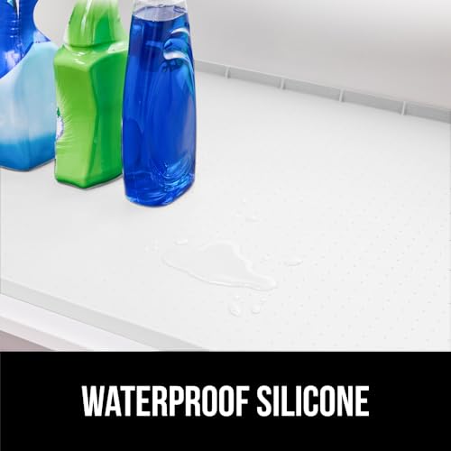 Waterproof Silicone Under Sink Mat (White / 19"w X 34"l)