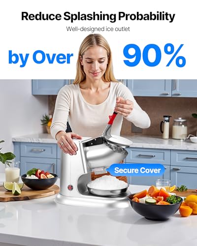 Ice Crusher Machine (Silver / 220LBS/H-Heightened)