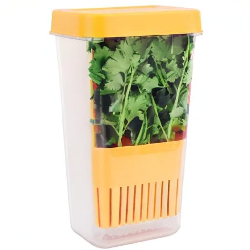 Fresh Herb Keeper for Refrigerator (Herb Keeper - Orange)