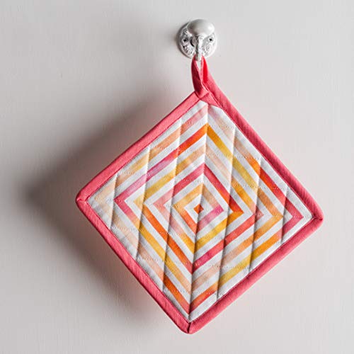 Pot Holders 100% Cotton Potholders (073 - Summer Maze / 8" x 8" (Pot Holder Pack of 1))